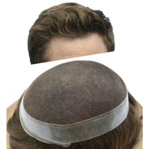 EKLA-Men's Lace Toupee With NPU Perimeter in Stock Wholesale