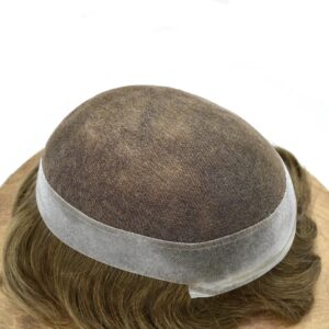 EAS-Australia French Lace in Center with Wider Poly Perimeter Hair System