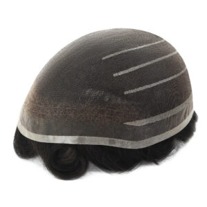EWL-Mens Toupee Super Fine Welded Mono Human Hair Replacement System